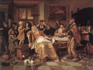 Twelfth Night II by Jan Steen