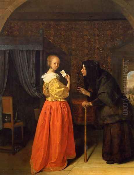 Bathsheba Receiving David's Letter - view 1