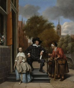 A Burgher of Delft and His Daughter by Jan Steen