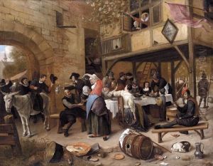 Feast of the Chamber of Rhetoricians near a Town-Gate by Jan Steen
