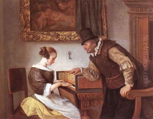The Harpsichord Lesson c. 1660 - view 1
