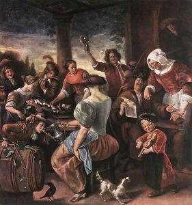 A Merry Party c. 1660 by Jan Steen