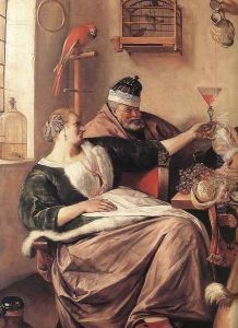 The Artist's Family (detail) c. 1663 by Jan Steen