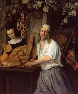 The Leiden Baner Arend Oosterwaert and His Wife Catharina Keyzerswaert by Jan Steen