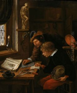 The Drawing Lesson by Jan Steen