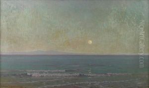 Quiet Moonlight (beyond Catalina Island) by Granville Redmond