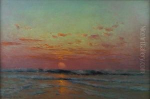 Sunset Beyond The Waves by Granville Redmond