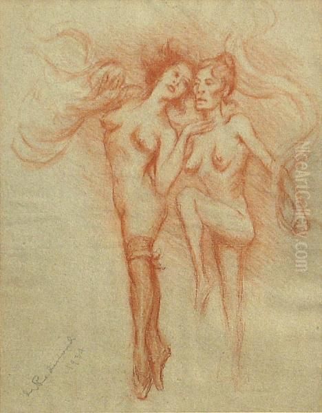 Two Dancing Nudes - view 1