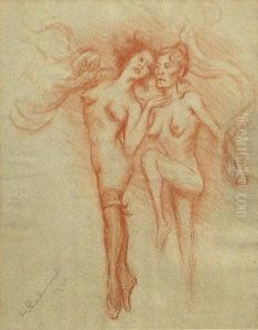 Two Dancing Nudes
