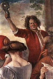 A Merry Party Detail Ii 1660 by Jan Steen
