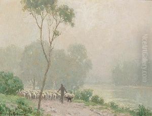Early Morning Mist by Granville Redmond