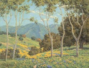 Poppies And Eucalyptus by Granville Redmond