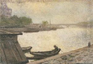 Fishing On The Seine by Granville Redmond