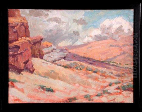 Stormy Desert Landscape - view 1