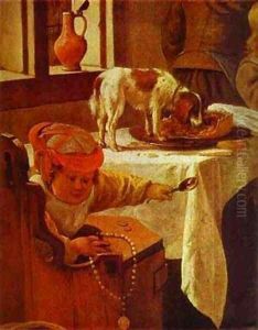 The World Upside Down Detail 1663 by Jan Steen