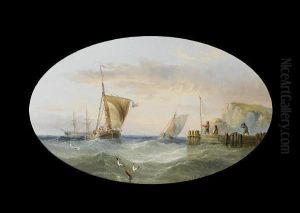 Running Into Harbour On The Full Tide; A Calmday On The Scheldt by Henry Redmore
