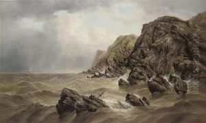 A Wild And Rugged Coastline by Henry Redmore
