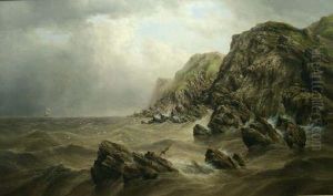 Storm Brewing - Steam And Sailing Boats On The Yorkshire Coast