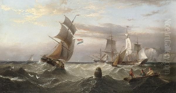 Shipping Off The English Coast; Shipping Off The Dutch Coast - view 1