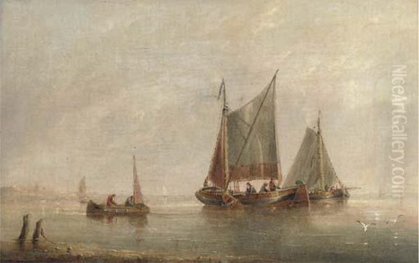 Fishermen Pulling In Their Nets - view 1