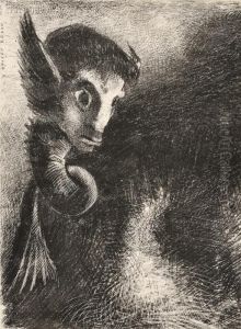 La Chimere Regarda Avec Effroi Toutes Choses by Odilon Redon