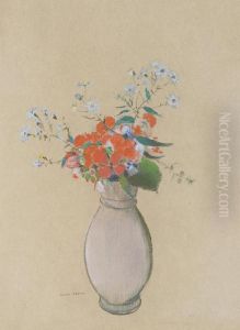 Vase De Fleurs by Odilon Redon