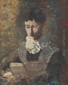 Madame Camille Redon Lisant by Odilon Redon