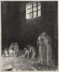 Dans L'ombre Des Gens Pleurent by Odilon Redon