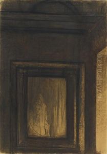 Le Miroir Hante by Odilon Redon