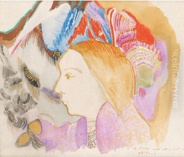 Jeune Fille Et Fleurs - view 1