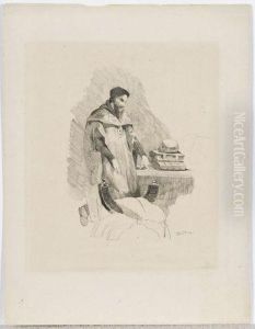 Faust Dans Son Cabinet by Odilon Redon