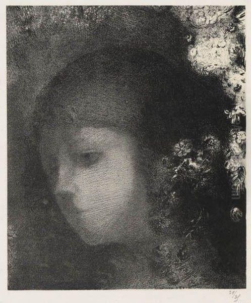 Tete D'enfant Avec Fleurs - view 1