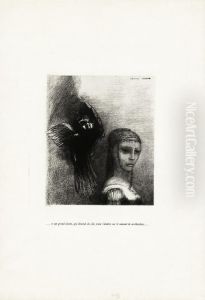 Et Un Grand Oiseau by Odilon Redon