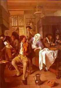 Interior Of A Tavern by Jan Steen