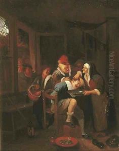Cutting for the Stone by Jan Steen