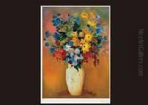 Vase And Flowers by Odilon Redon