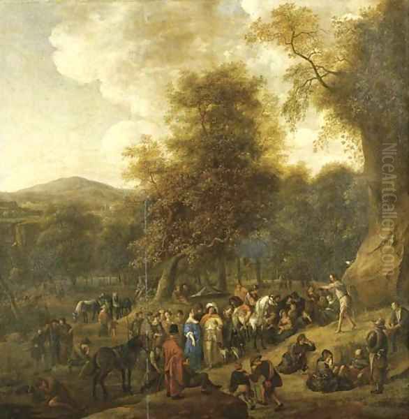 Saint John the Baptist preaching in the Wilderness - view 1