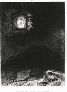 Lueur Pre Caire, Une Tete A L'infini Suspendue by Odilon Redon