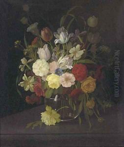 Still life of flowers by Jan Steen
