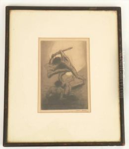 Cain Contre Abel by Odilon Redon