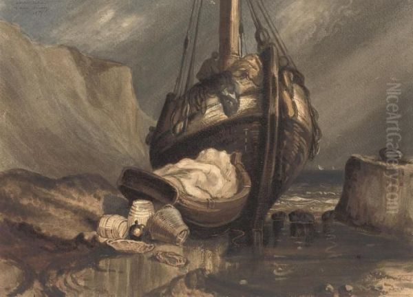 A Fishing Boat, After Eugene Isabey - view 1