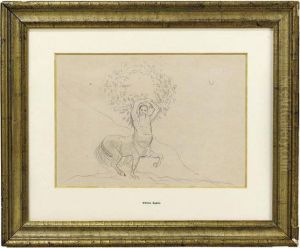 Centaure Brandissant Une Couronne De Feuillage by Odilon Redon