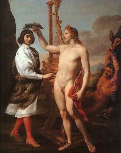 Marcantonio Pasquilini Crowned By Apollo by Andrea Sacchi
