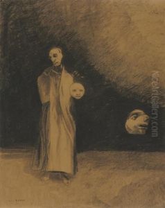 Le Cauchemar (les Trois Masques; Vision; Origines) by Odilon Redon