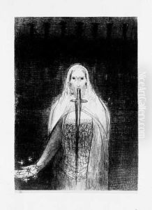 Et Il Avait En Sa Main Droite Sept Etoiles by Odilon Redon