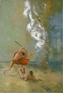 Cain Et Abel by Odilon Redon