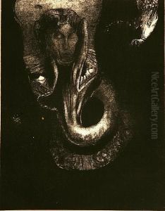 Oannes: "i, The First
Consciousness Of Chaos, Arose From The Abyss To Harden Matter, To
Regulate Forms", No. 14 From La Tentation De Saint-antoine by Odilon Redon