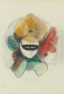 Anemones - Fleurs Humaines by Odilon Redon