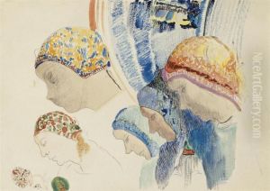 Profils De Hollandaises by Odilon Redon