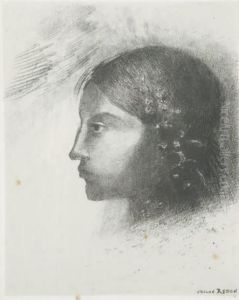 Au Reveil J'apercus La Deesse De L'intelligible, Au Profil Severe Et Dur (mellerio 59) by Odilon Redon
